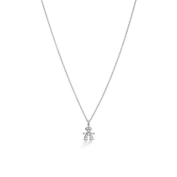 Collana Le Bebé Donna I Ciondoli Bianchi in Oro bianco Diamante LBB335 - LBB335